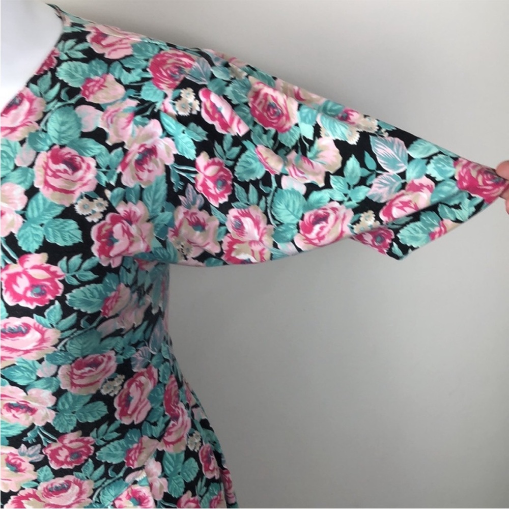 Maggie Lawrence Sport Collection Midi Dress Floral Pleated - Picture 9 of 10